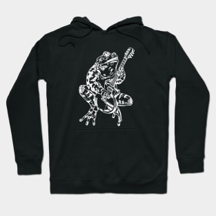 SEEMBO Frog Playing Guitar Guitarist Musician Music Fun Band Hoodie